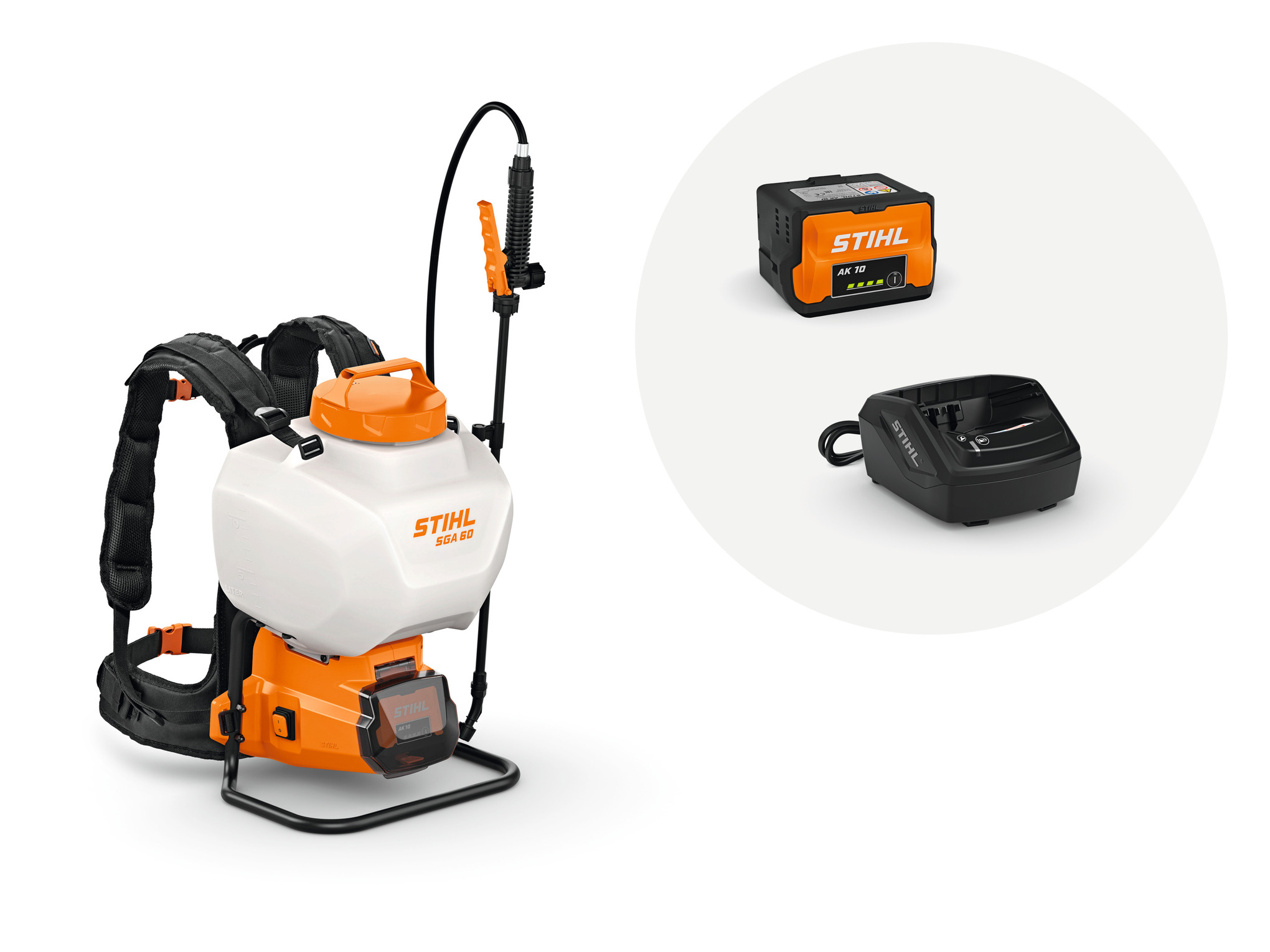 Pulvérisateur SGA 60 – Pack Batterie et chargeur
