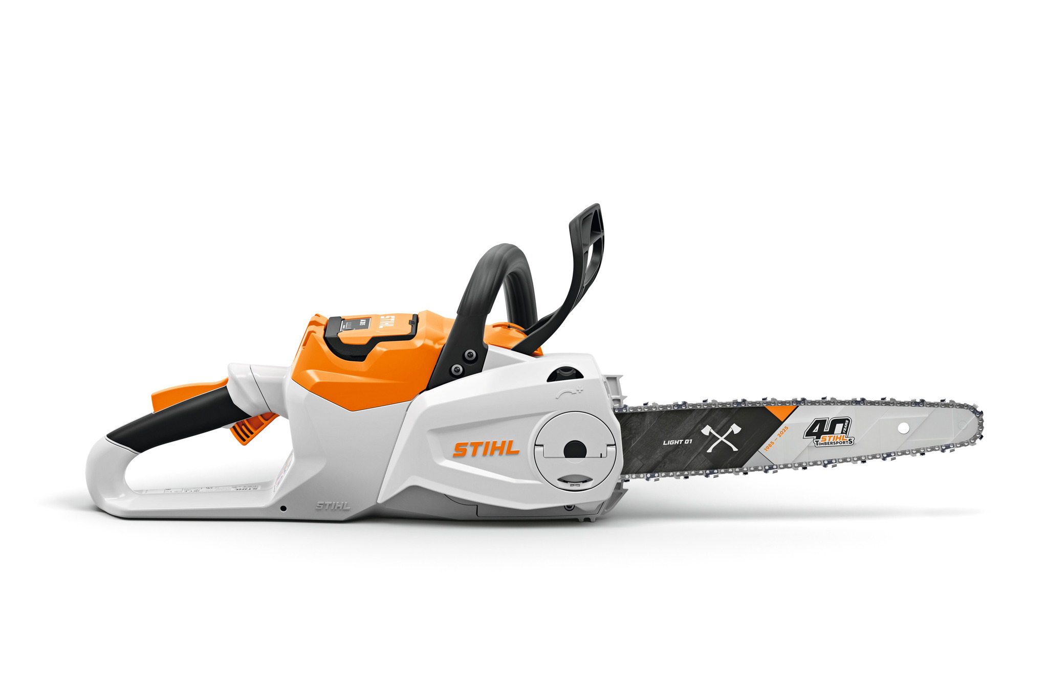 MSA 80 C-B, επετειακή έκδοση για τα 40 χρόνια STIHL TIMBERSPORTS® με μπαταρία AK 30 S και φορτιστή AL 101