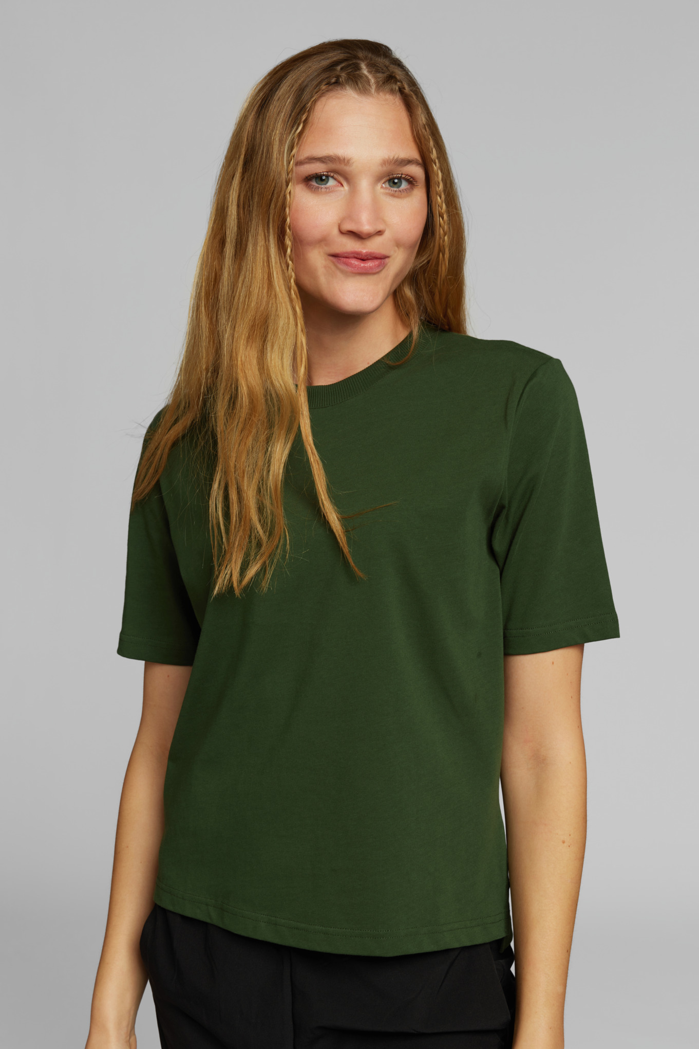 T-Shirt πράσινο γυναικείο "LOGO BACK"